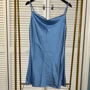 Sans Souci Satin Cowl Neck Slip Dress Size Medium